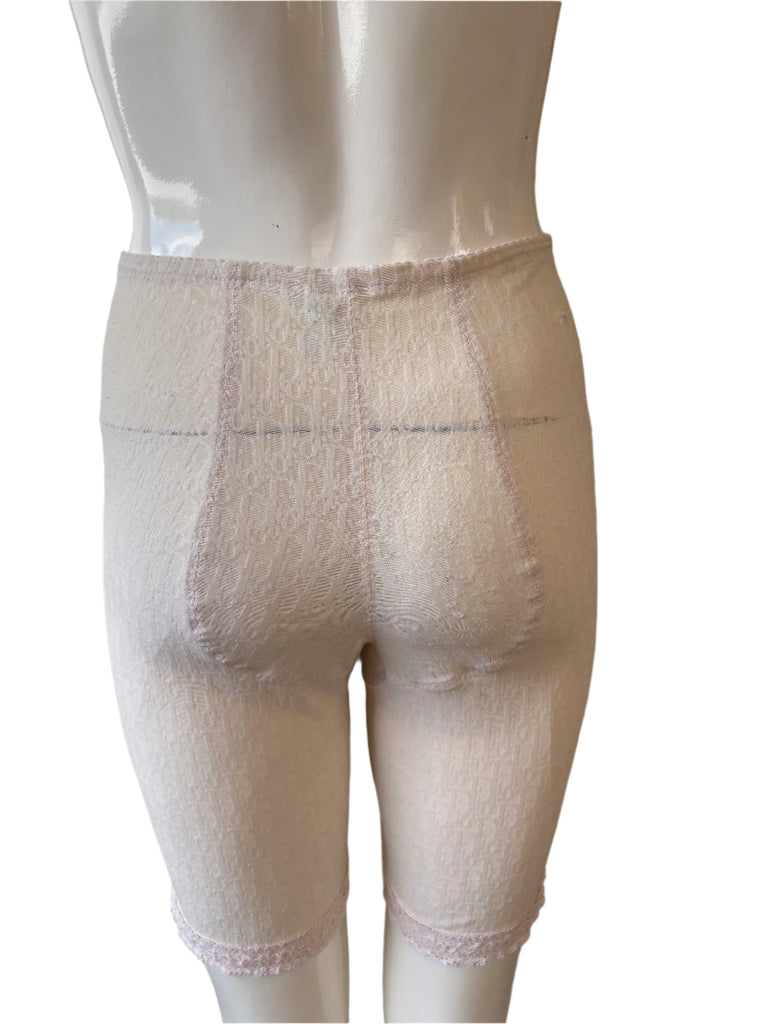 Christian Dior Lingeries Nude Logo Monogram Shorts