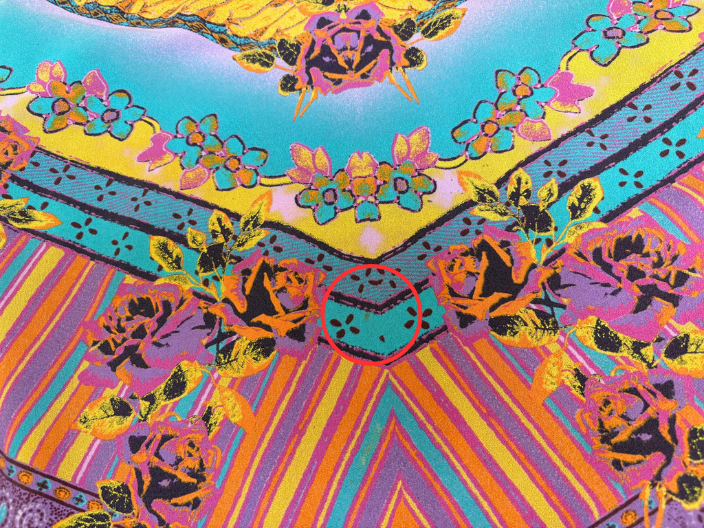 Morgan De Toi Floral Paisley Chevron Midi Skirt