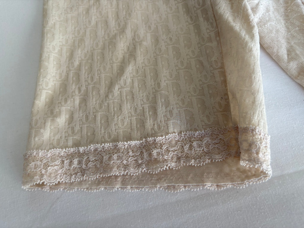 Christian Dior Lingeries Nude Logo Monogram Shorts