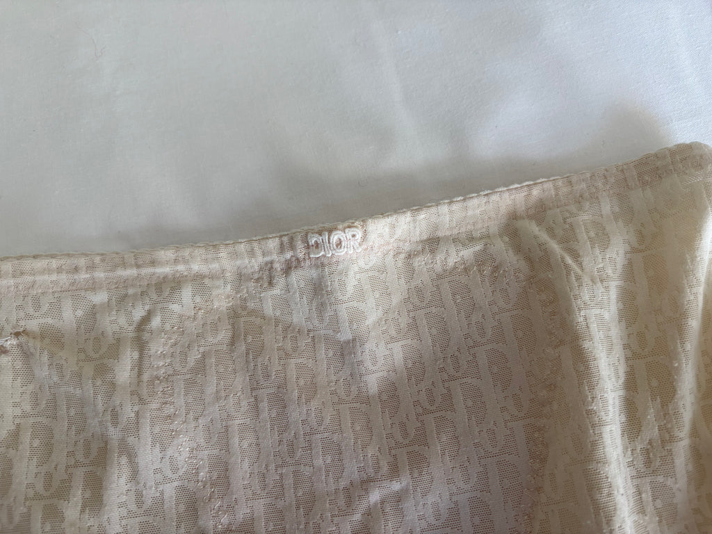 Christian Dior Lingeries Nude Logo Monogram Shorts