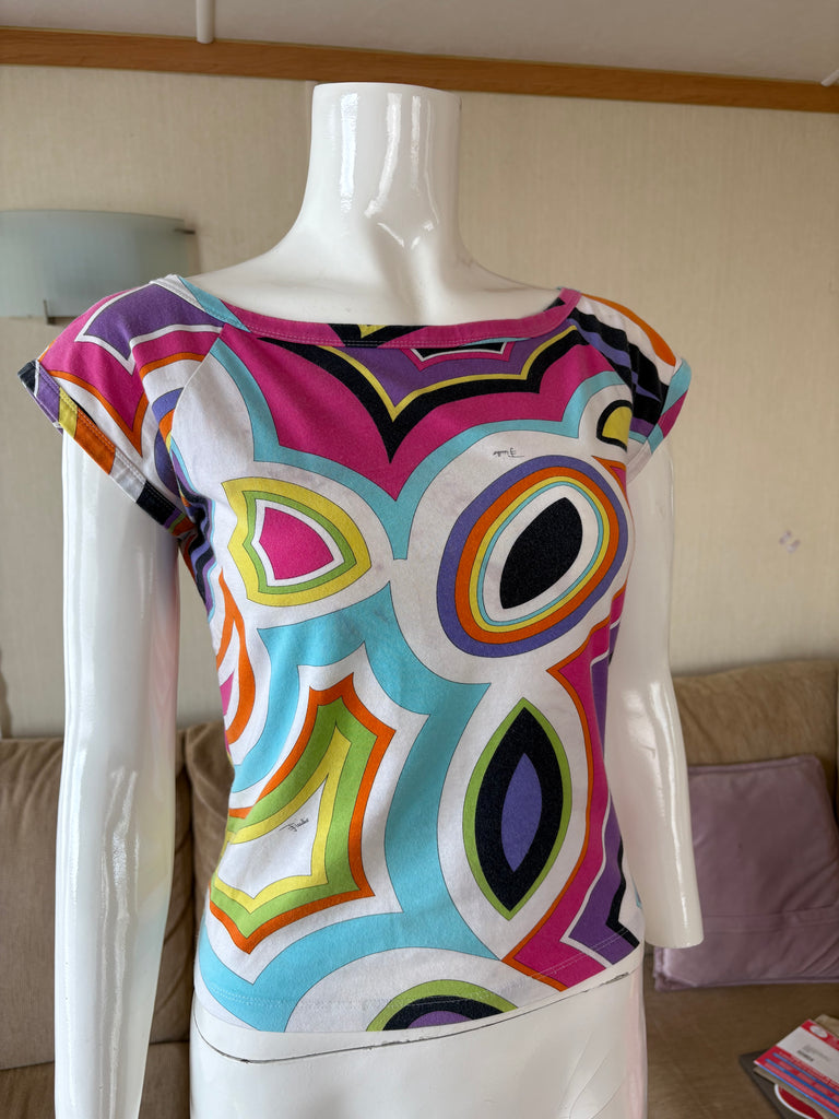 Emilio Pucci Bright Pattern T-Shirt