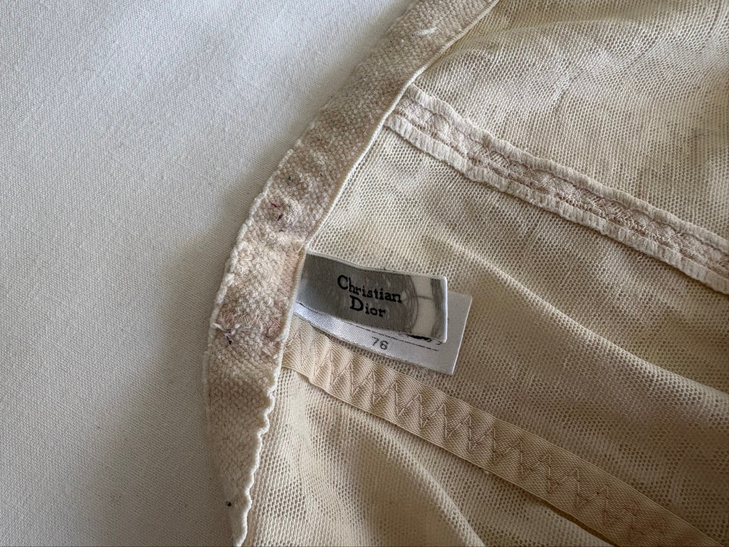 Christian Dior Lingeries Nude Logo Monogram Shorts