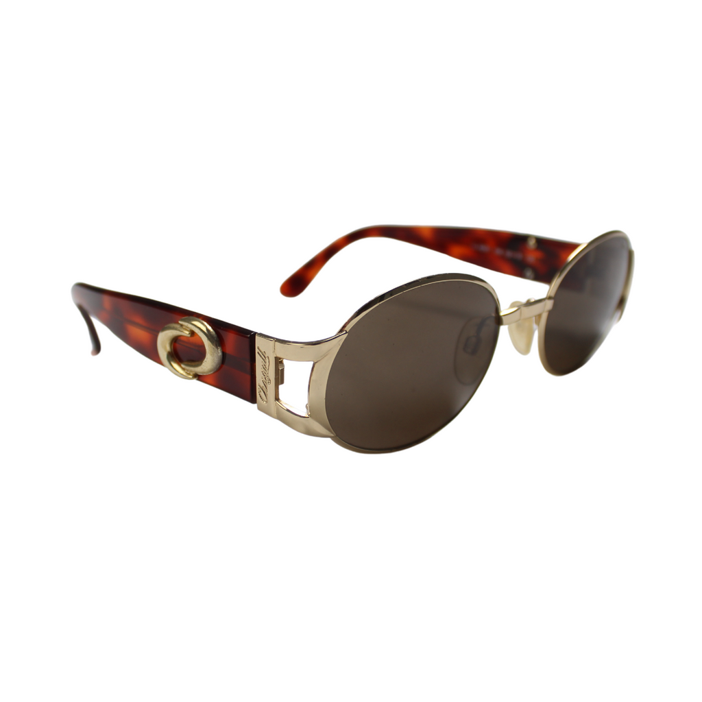 Chagall 90's Tortoise Shell Oval Sunglasses