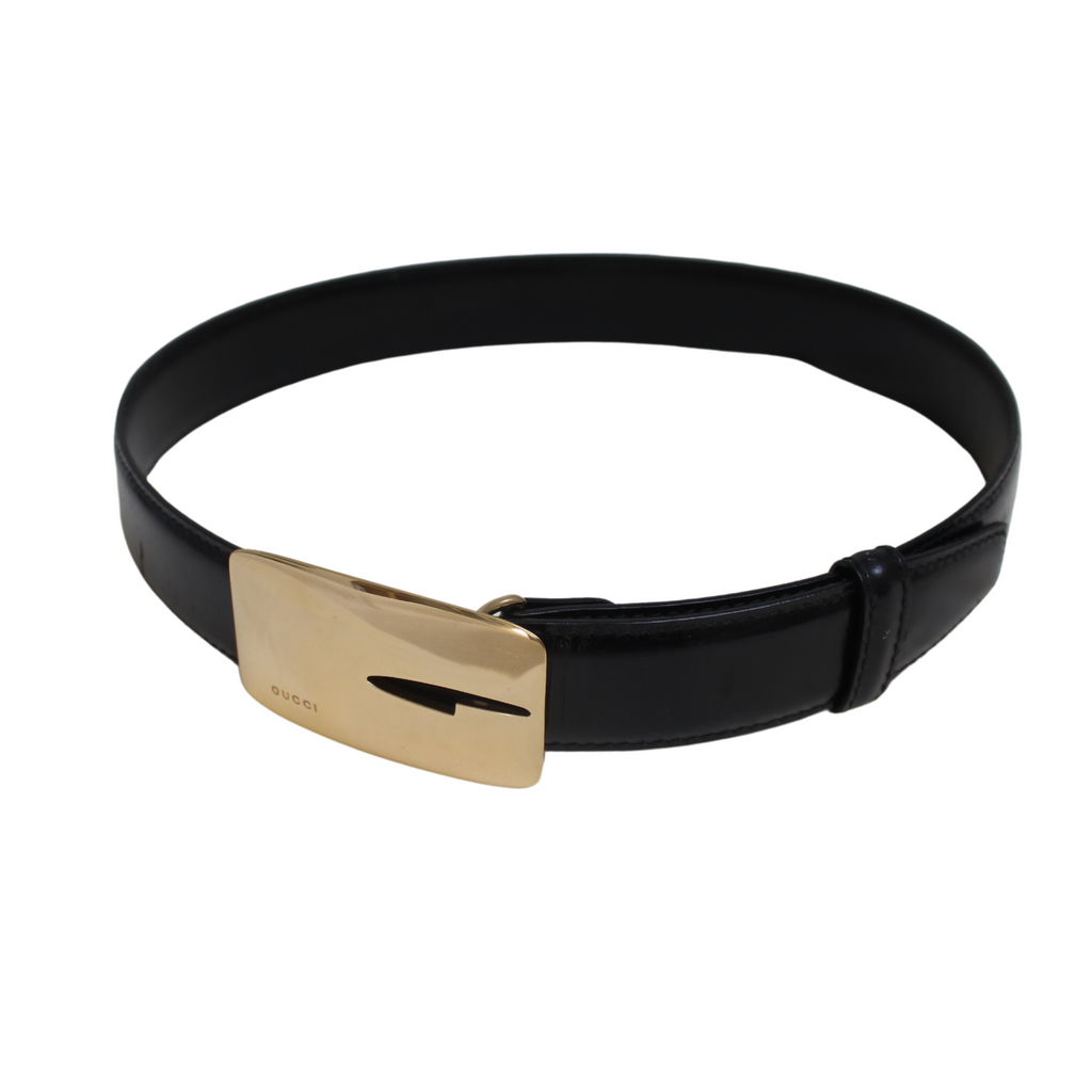 Gucci by Tom Ford Fall 1996 Gold 'G' Buckle Belt