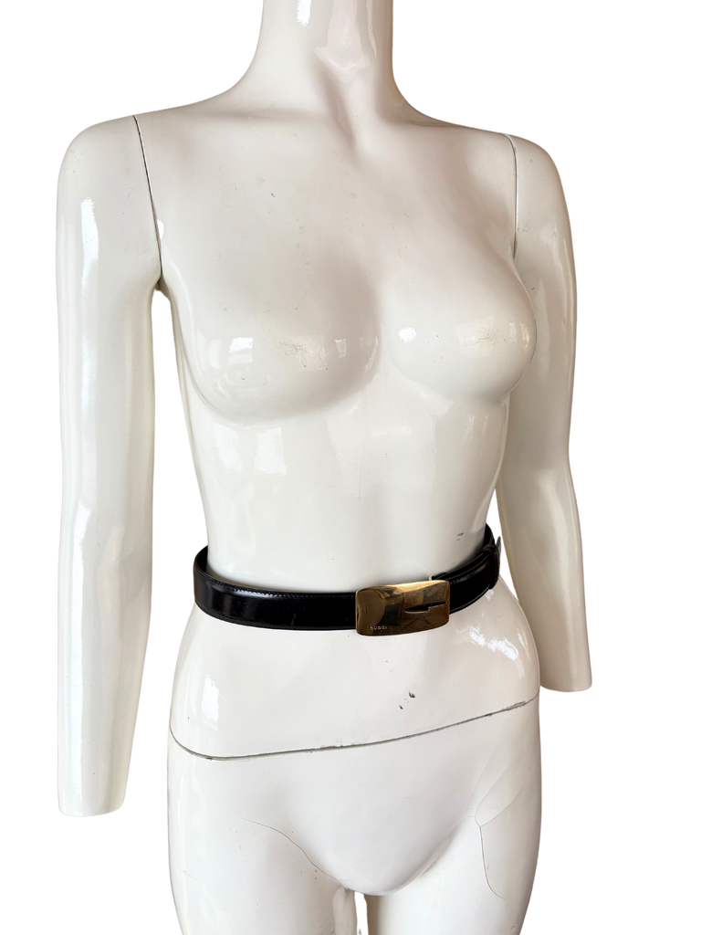 Gucci by Tom Ford Fall 1996 Gold 'G' Buckle Belt