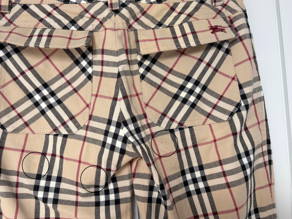 Burberry Nova Check Straight Leg Trousers