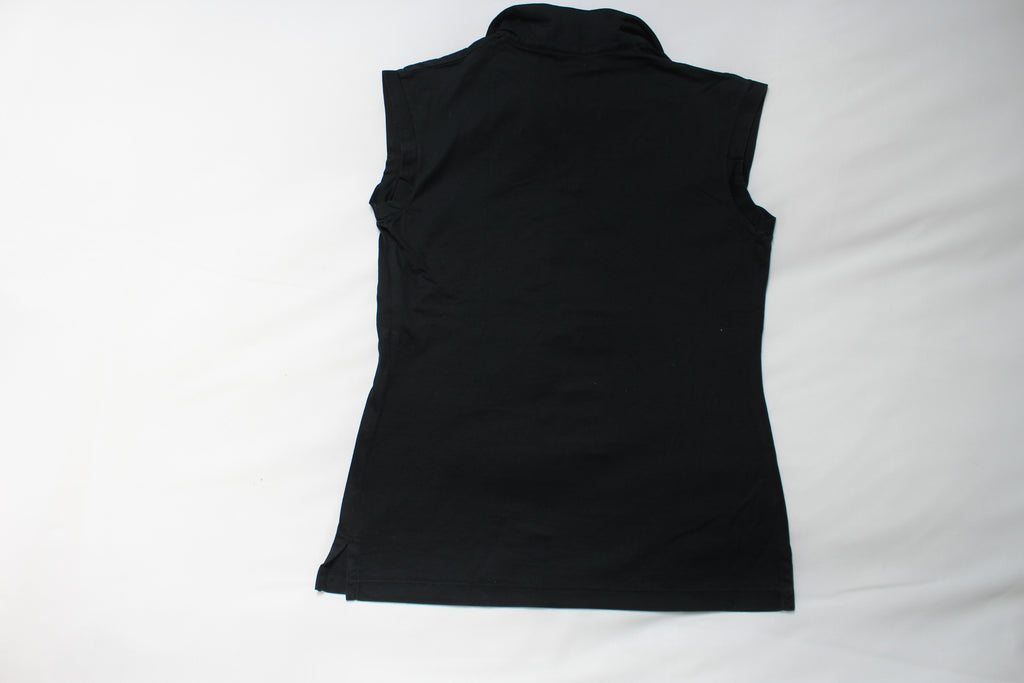Yves Saint Lauren YSL Black Logo Sleeveless Tank