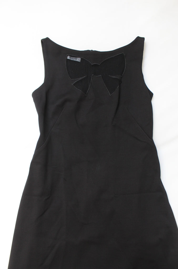 Moschino Cheap & Chic Black Bow Mesh Dress