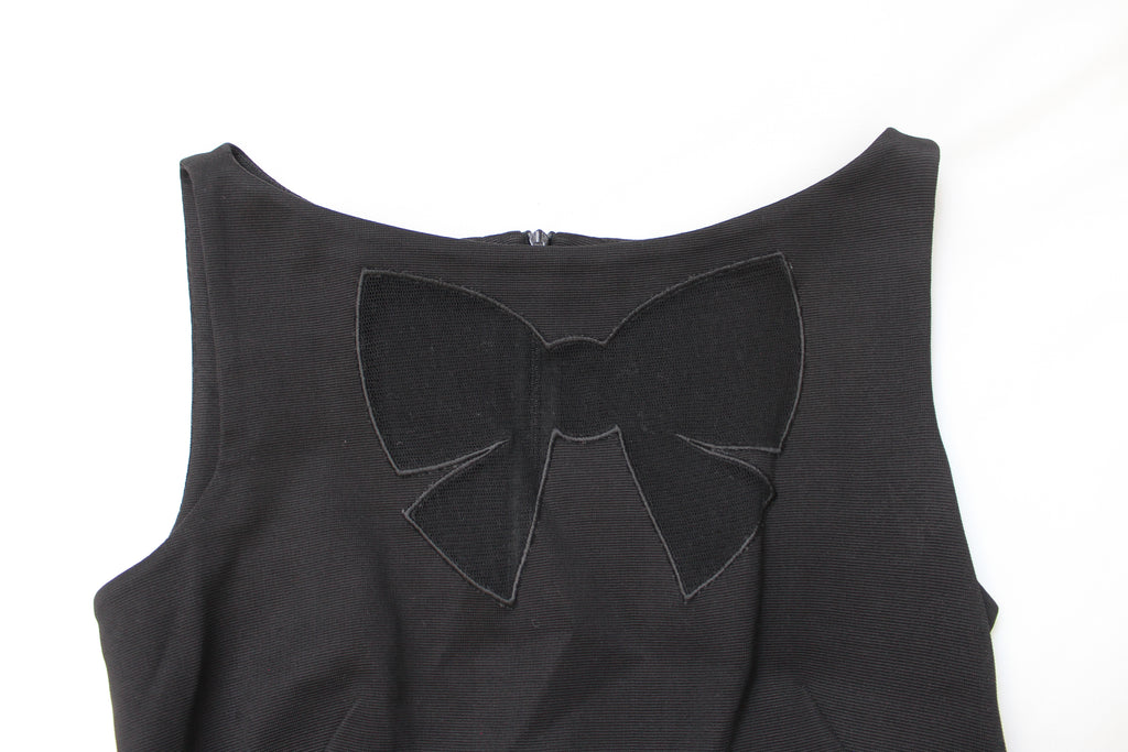 Moschino Cheap & Chic Black Bow Mesh Dress