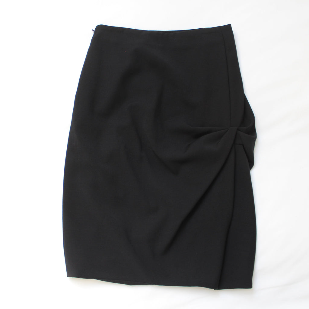 Gianni Versace Black Ruched Skirt