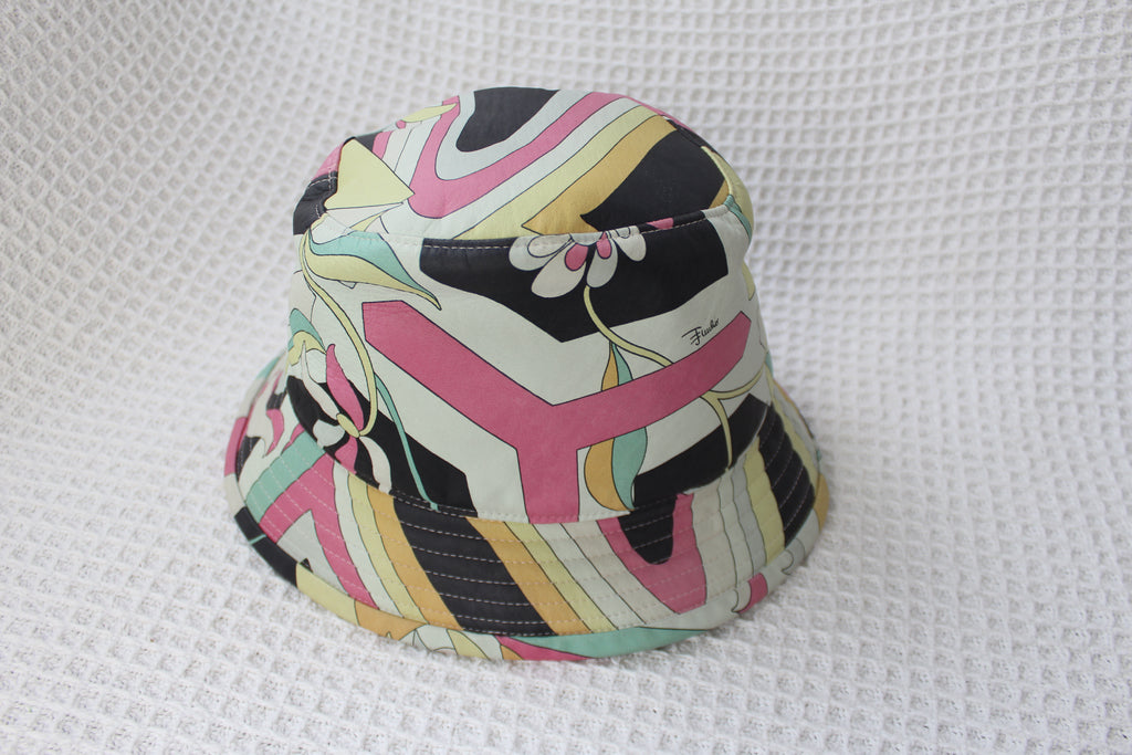 Emilio Pucci Leather Bucket Hat
