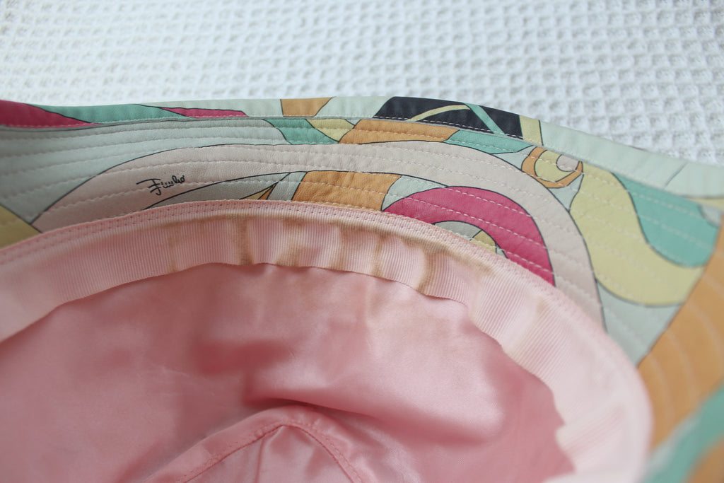Emilio Pucci Leather Bucket Hat