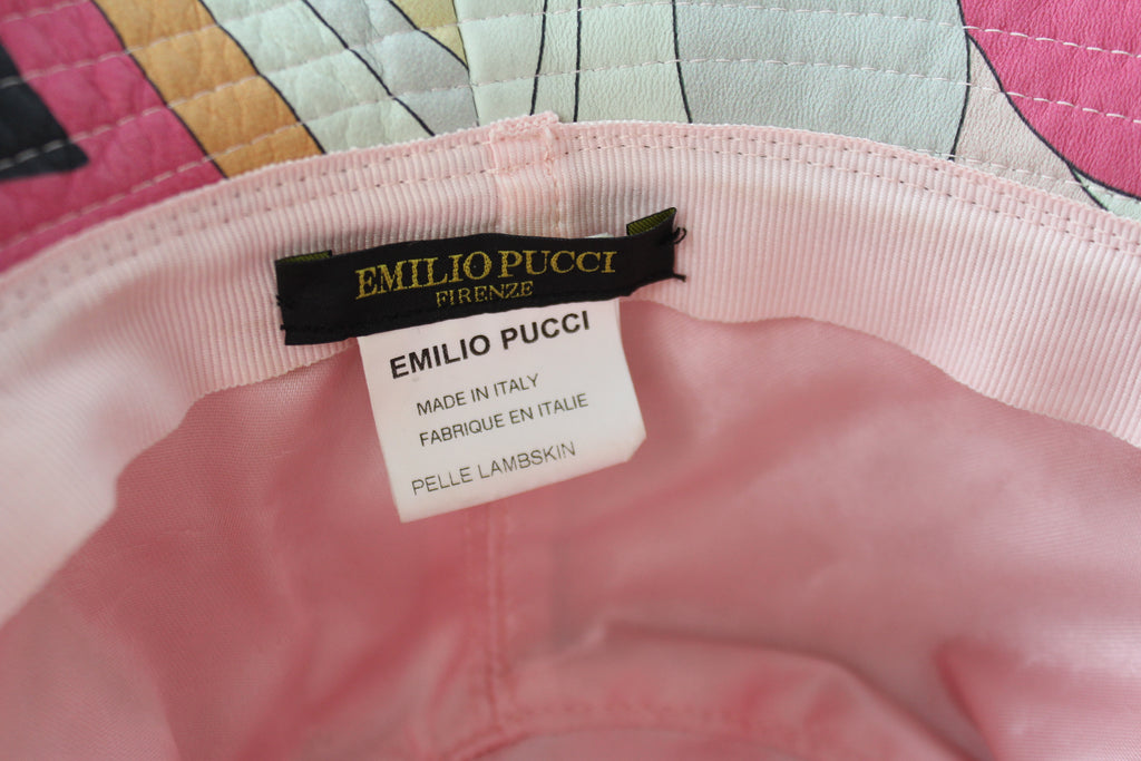 Emilio Pucci Leather Bucket Hat