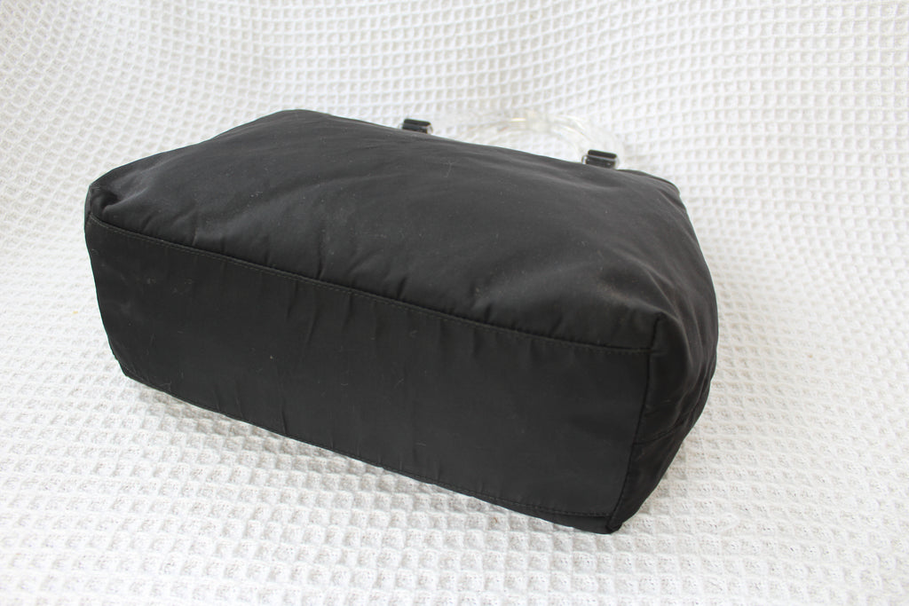 Prada Black Tessuto Nylon Plex Handle Bag