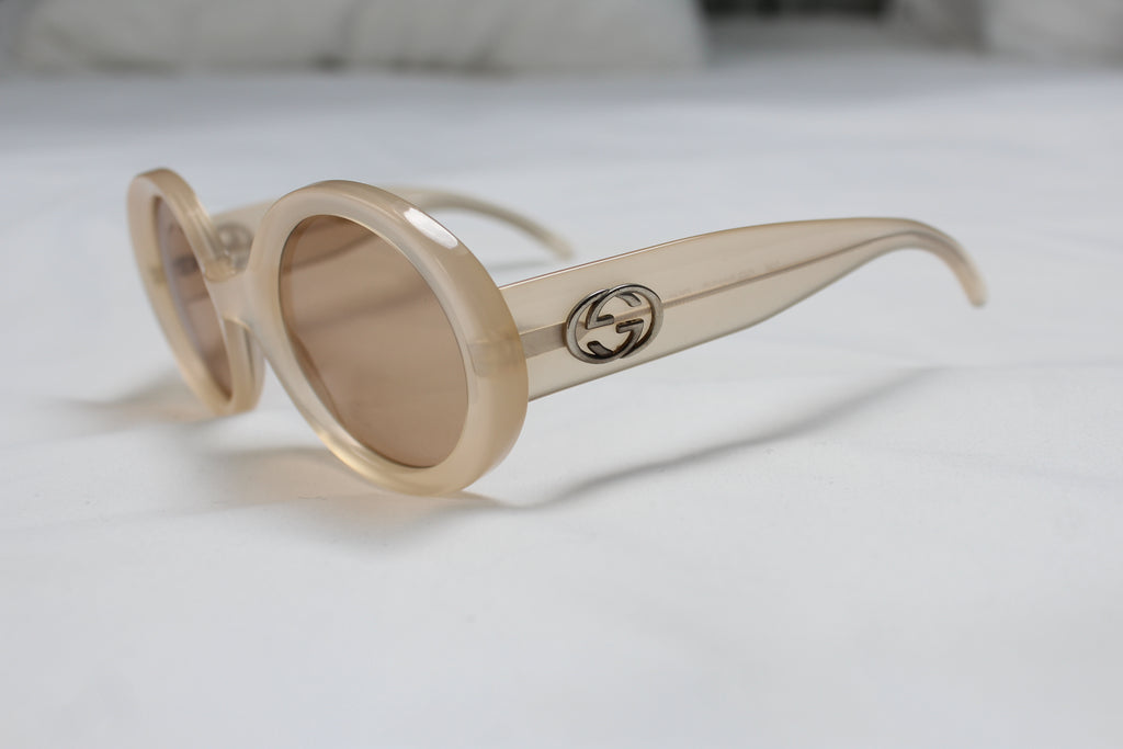 Gucci 2410/S Pearl Round Logo Sunglasses