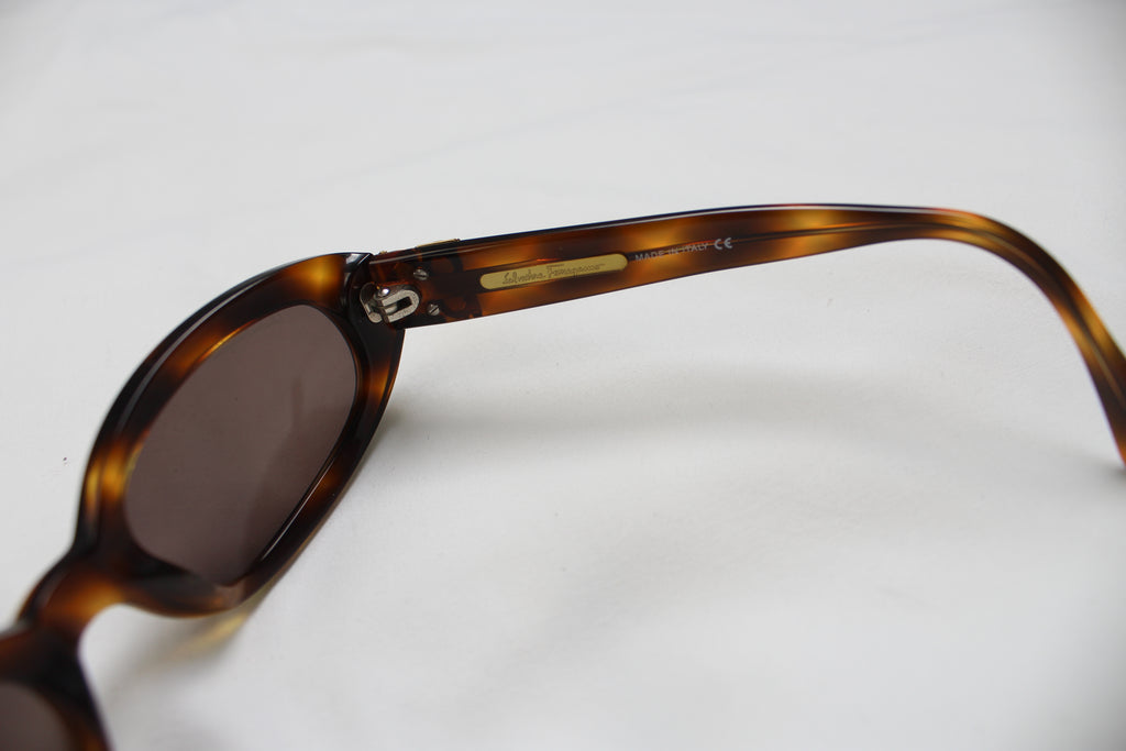 Salvatore Ferragamo 2034 Tortoise Shell Oval Sunglasses