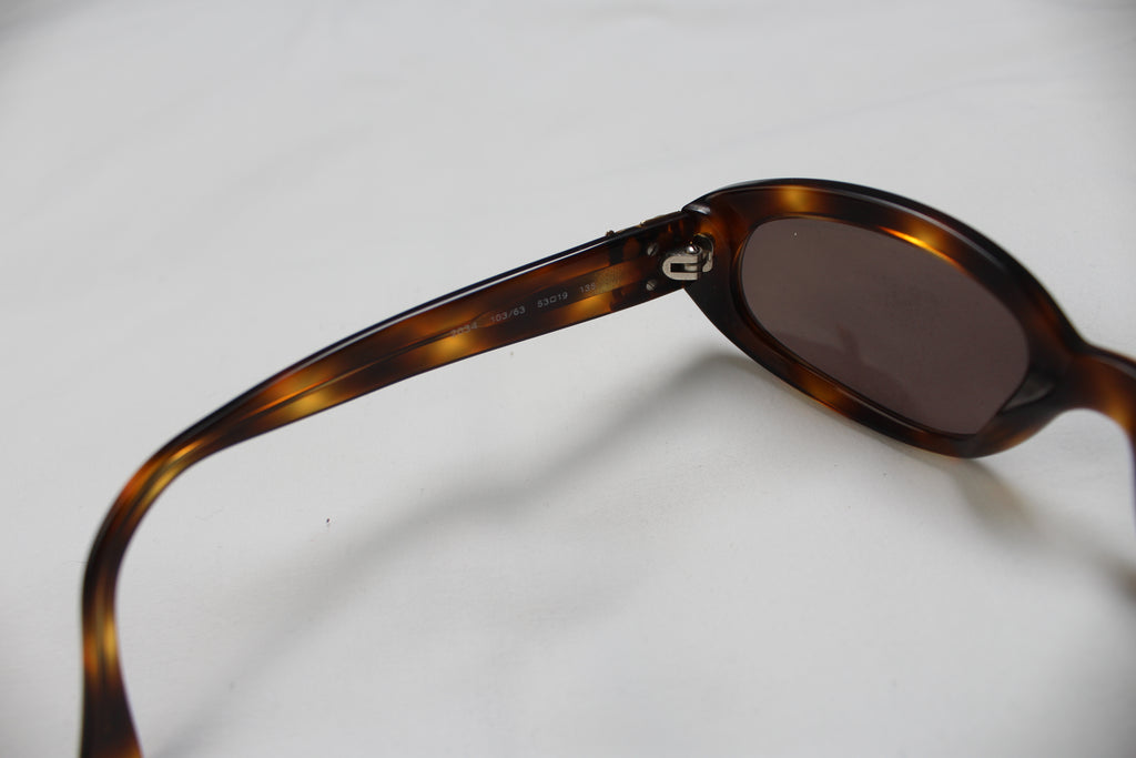 Salvatore Ferragamo 2034 Tortoise Shell Oval Sunglasses