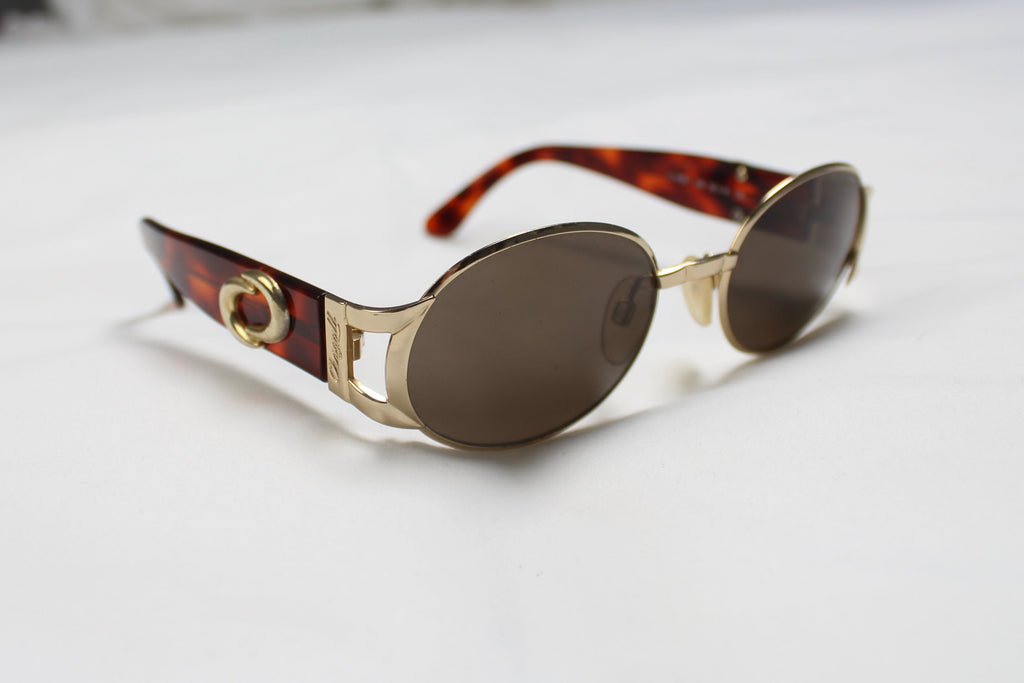 Chagall 90's Tortoise Shell Oval Sunglasses