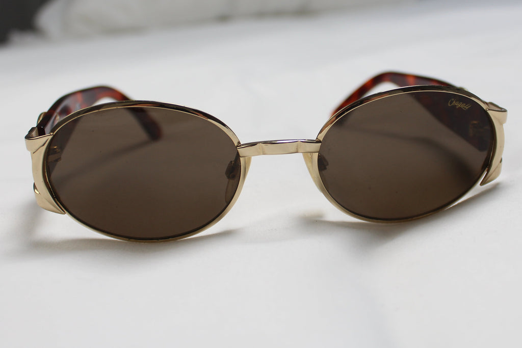 Chagall 90's Tortoise Shell Oval Sunglasses