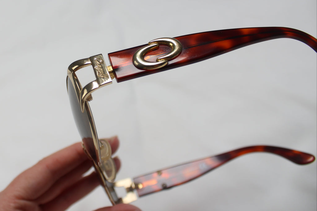 Chagall 90's Tortoise Shell Oval Sunglasses