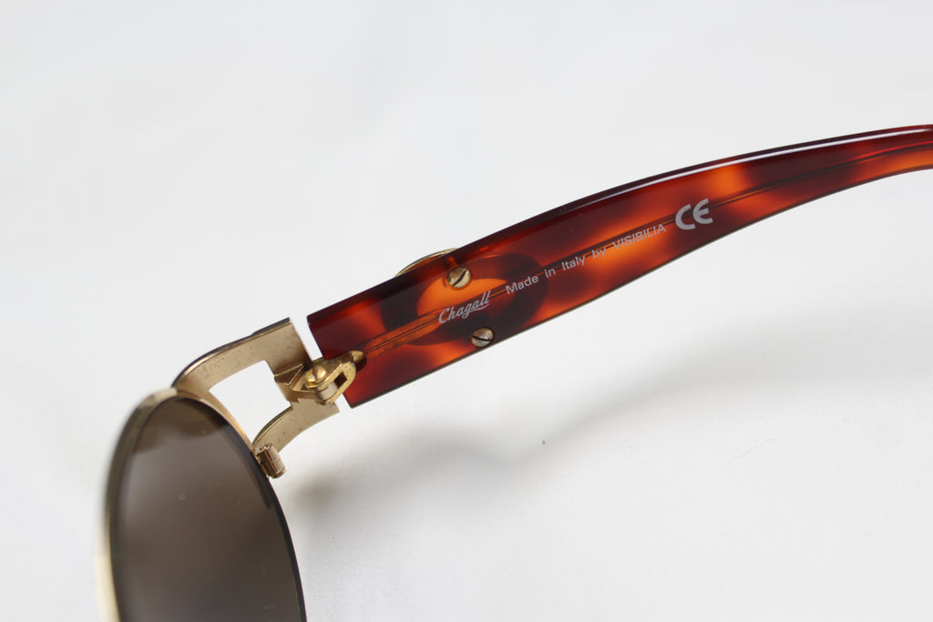 Chagall 90's Tortoise Shell Oval Sunglasses