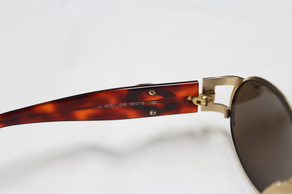 Chagall 90's Tortoise Shell Oval Sunglasses