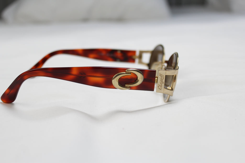 Chagall 90's Tortoise Shell Oval Sunglasses