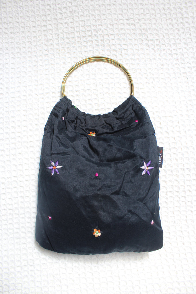 Morgan De Toi Black Flower Mini Bag