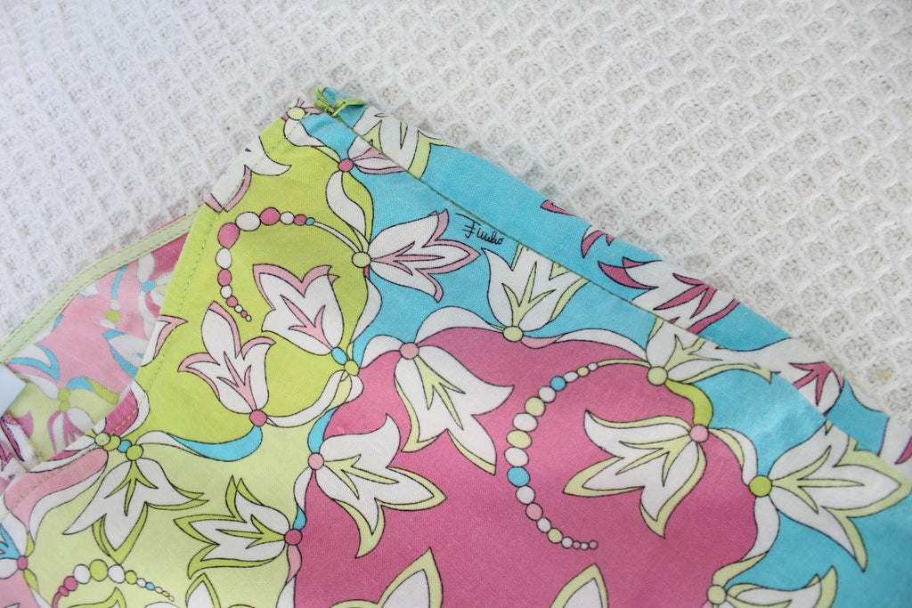 Emilio Pucci Pink & Green Capri Pants