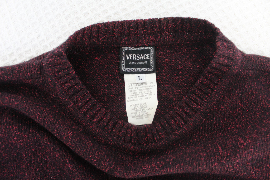 Versace Jeans Couture Purple Knit Sweater