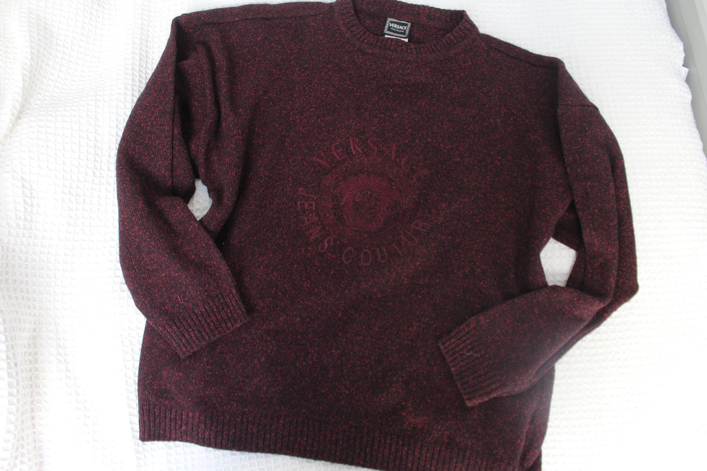 Versace Jeans Couture Purple Knit Sweater