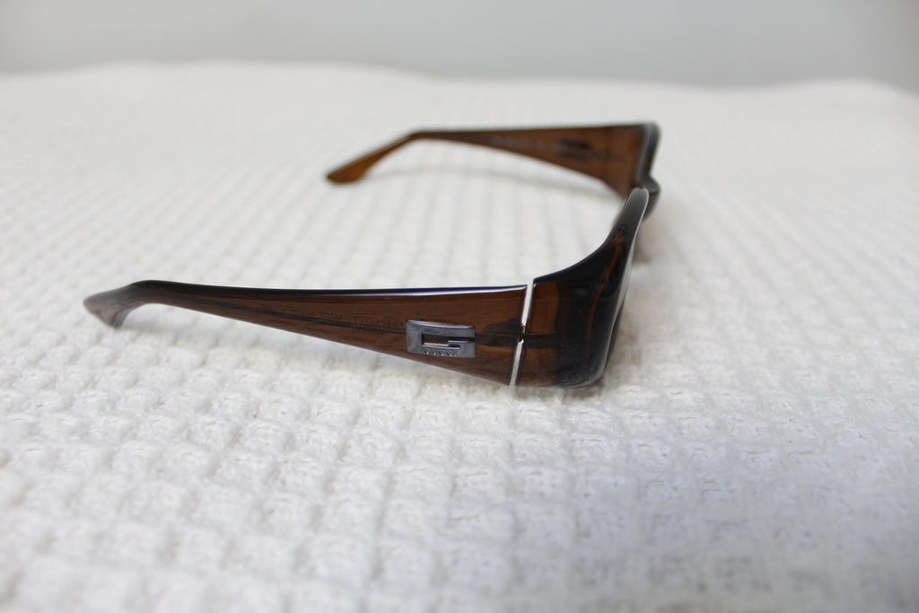 Gucci 2432 Dark Brown Narrow Sunglasses MENS