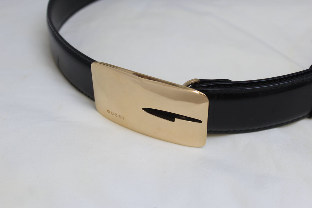 Gucci by Tom Ford Fall 1996 Gold 'G' Buckle Belt