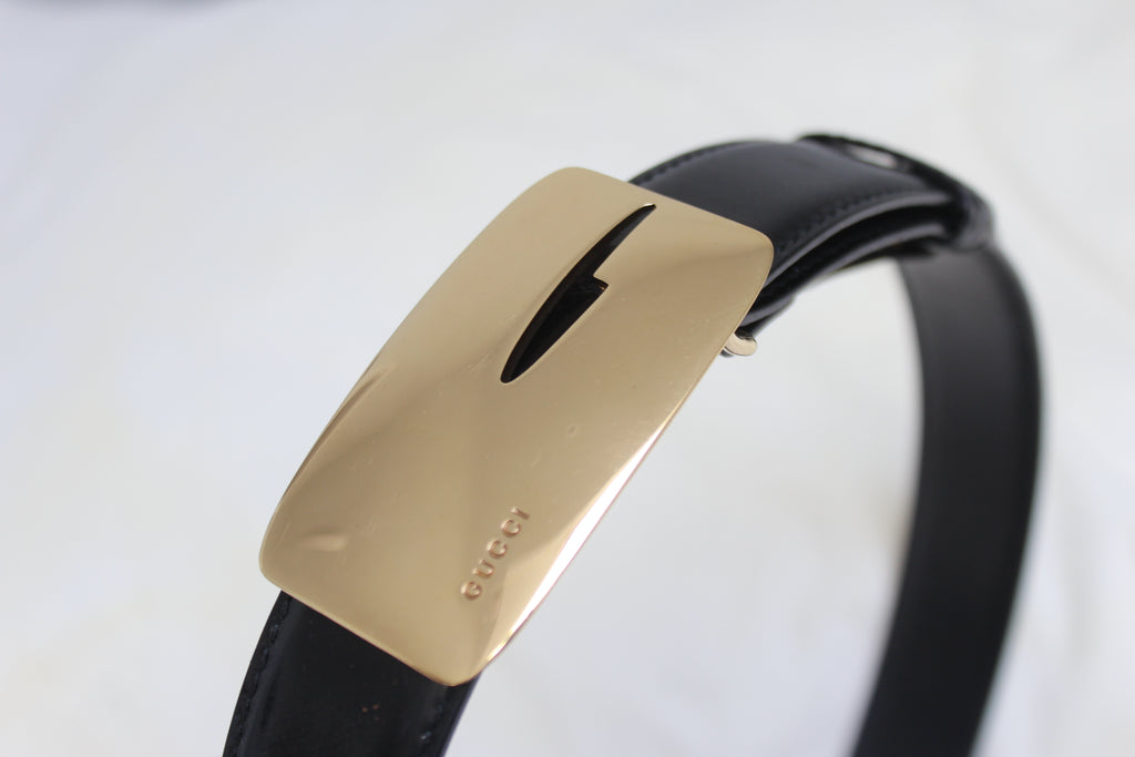 Gucci by Tom Ford Fall 1996 Gold 'G' Buckle Belt
