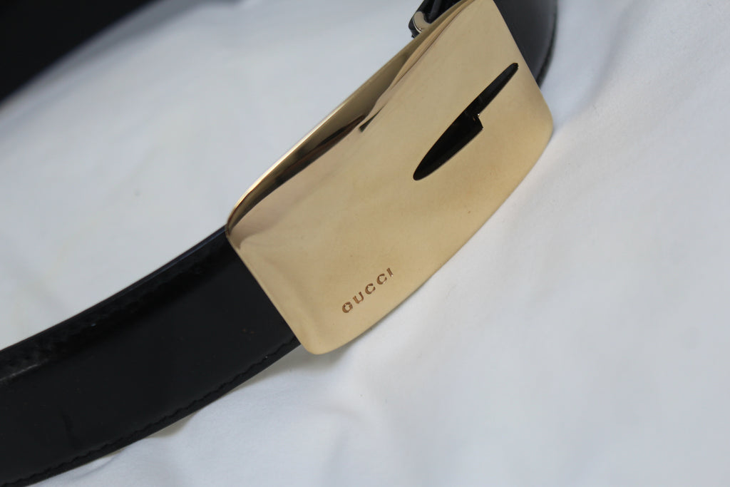 Gucci by Tom Ford Fall 1996 Gold 'G' Buckle Belt