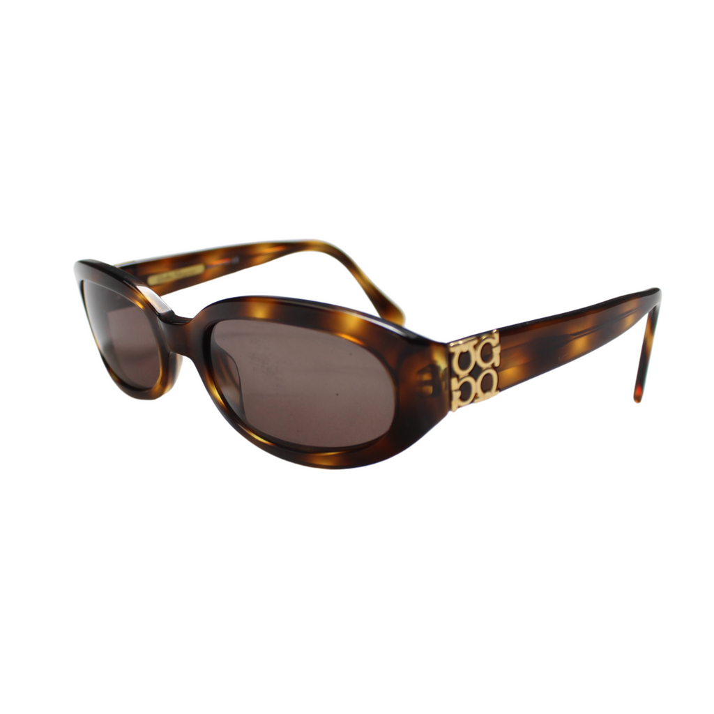 Salvatore Ferragamo 2034 Tortoise Shell Oval Sunglasses