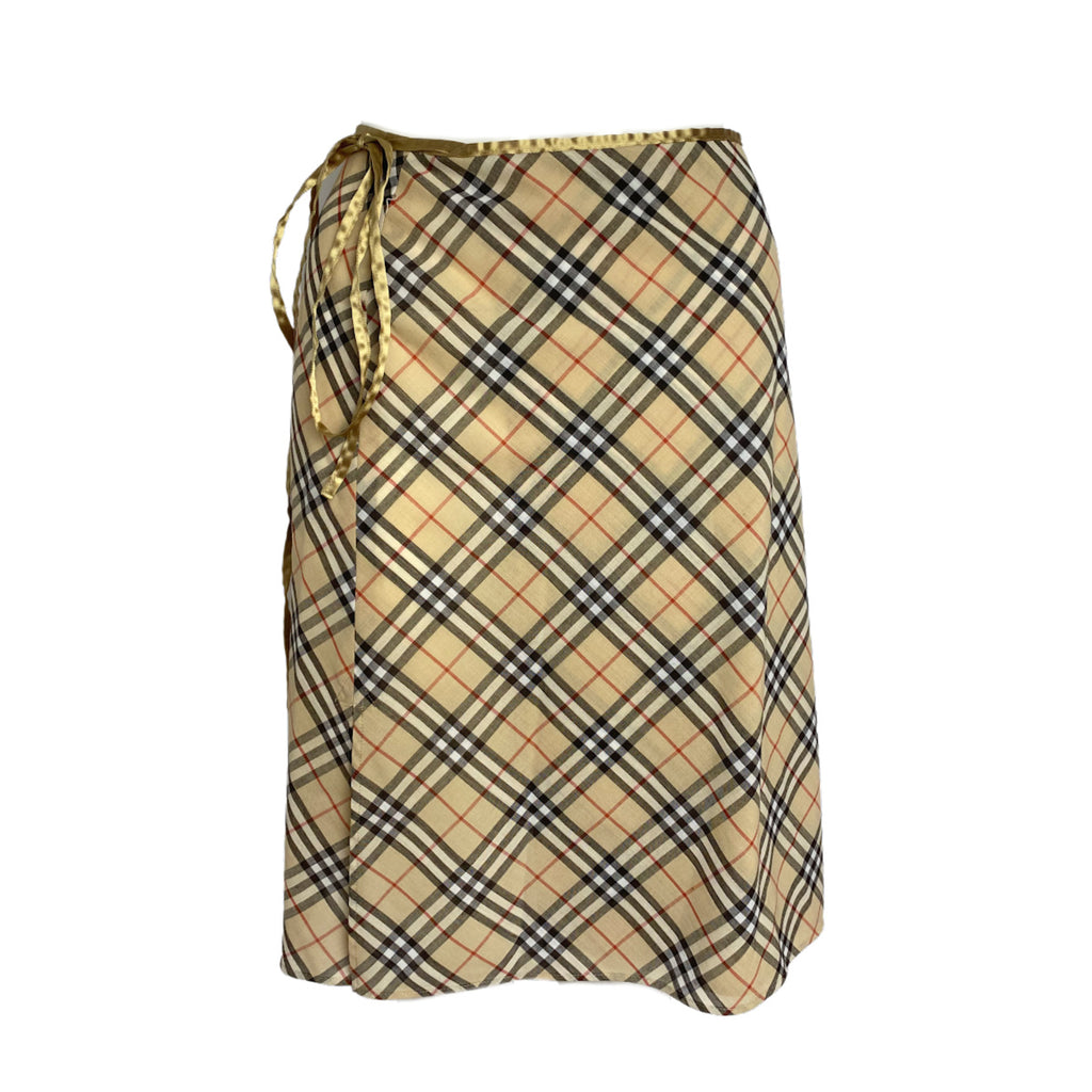 Burberry Nova Check Wrap Skirt