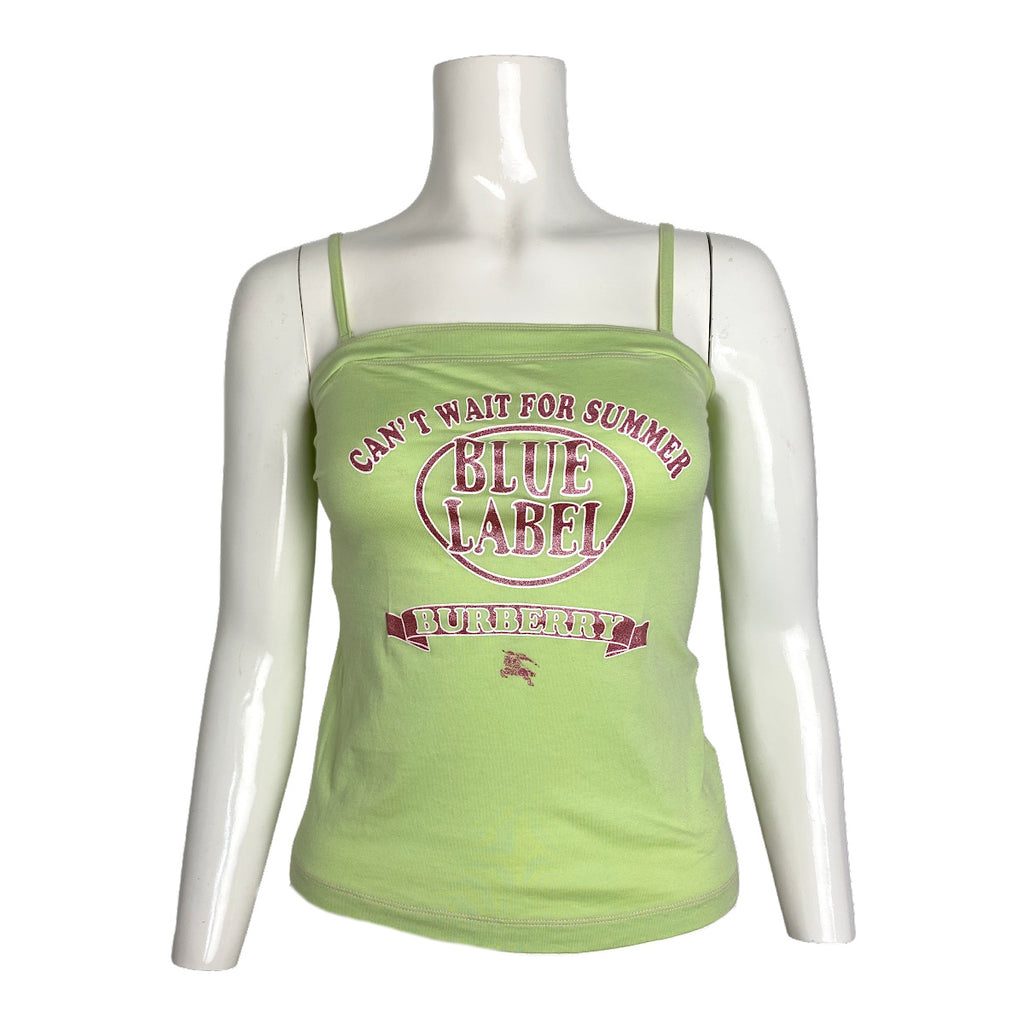 Burberry Summer Green Cami Top