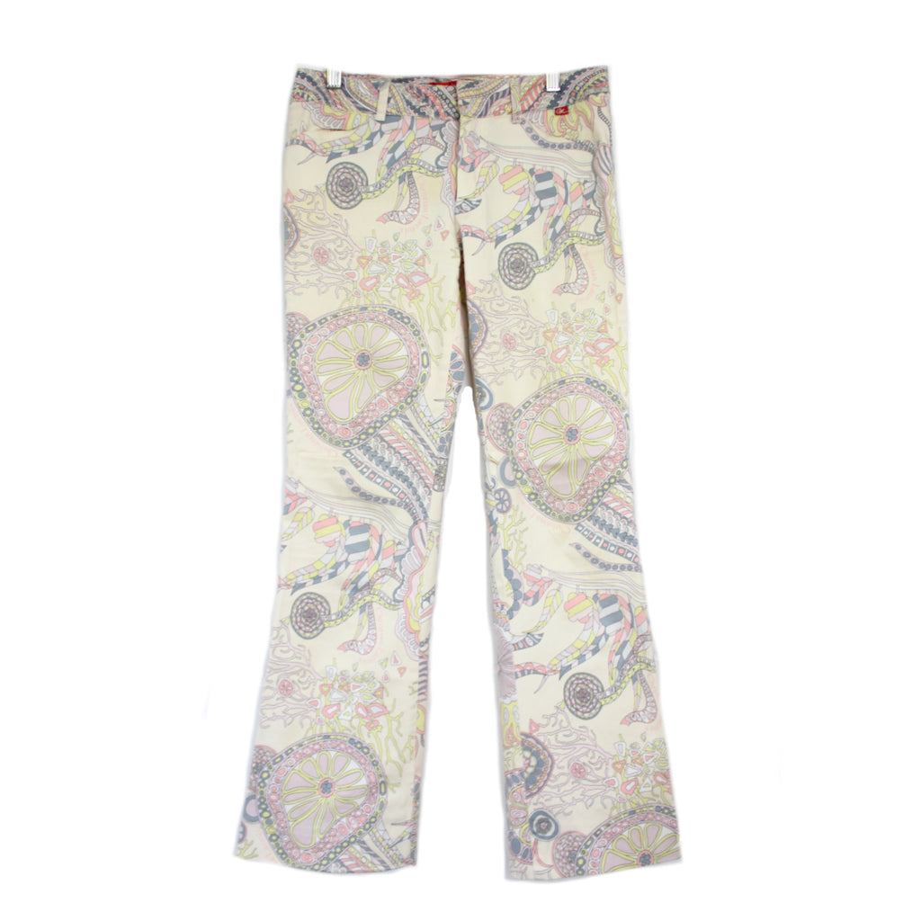 Christian Lacroix Sea Pattern Straight Leg Trousers