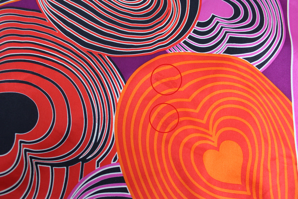 Dolce & Gabbana Retro Heart Print Silk Scarf