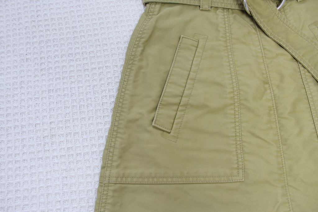 Miu Miu Khaki Green Cargo Skirt IT 40