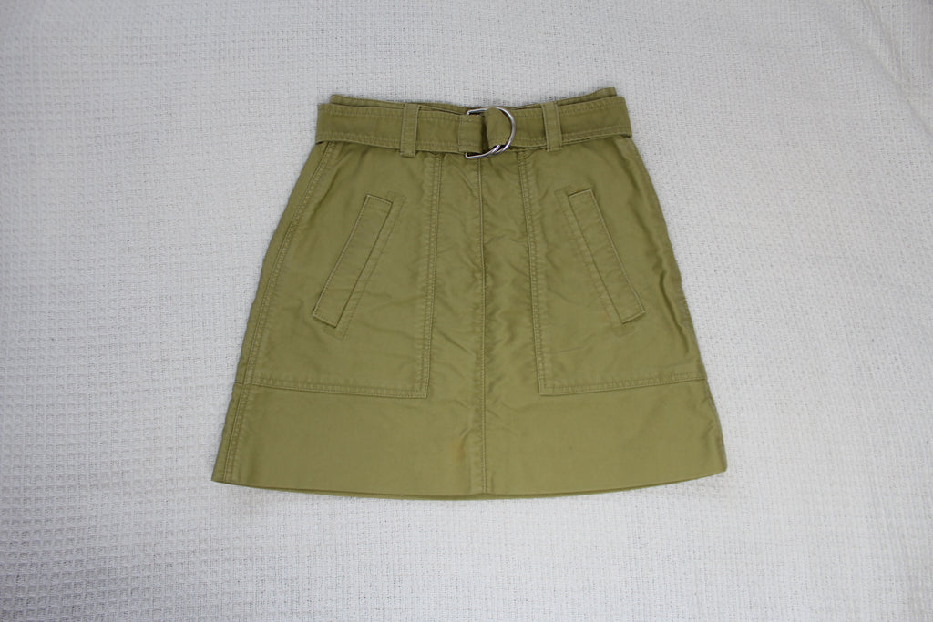 Miu Miu Khaki Green Cargo Skirt IT 40