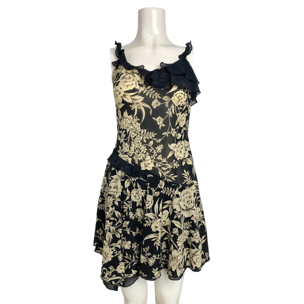 Morgan De Toi Black Floral Dress - S
