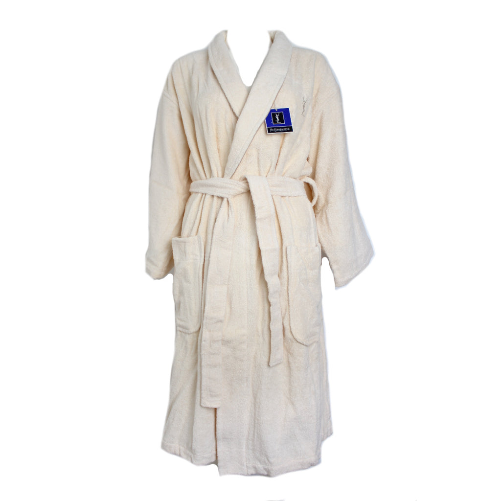 YSL Logo Cream Robe NEW - Large