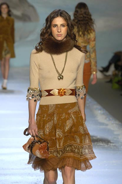 Blugirl by Blumarine FW 2005 Paisley Skirt