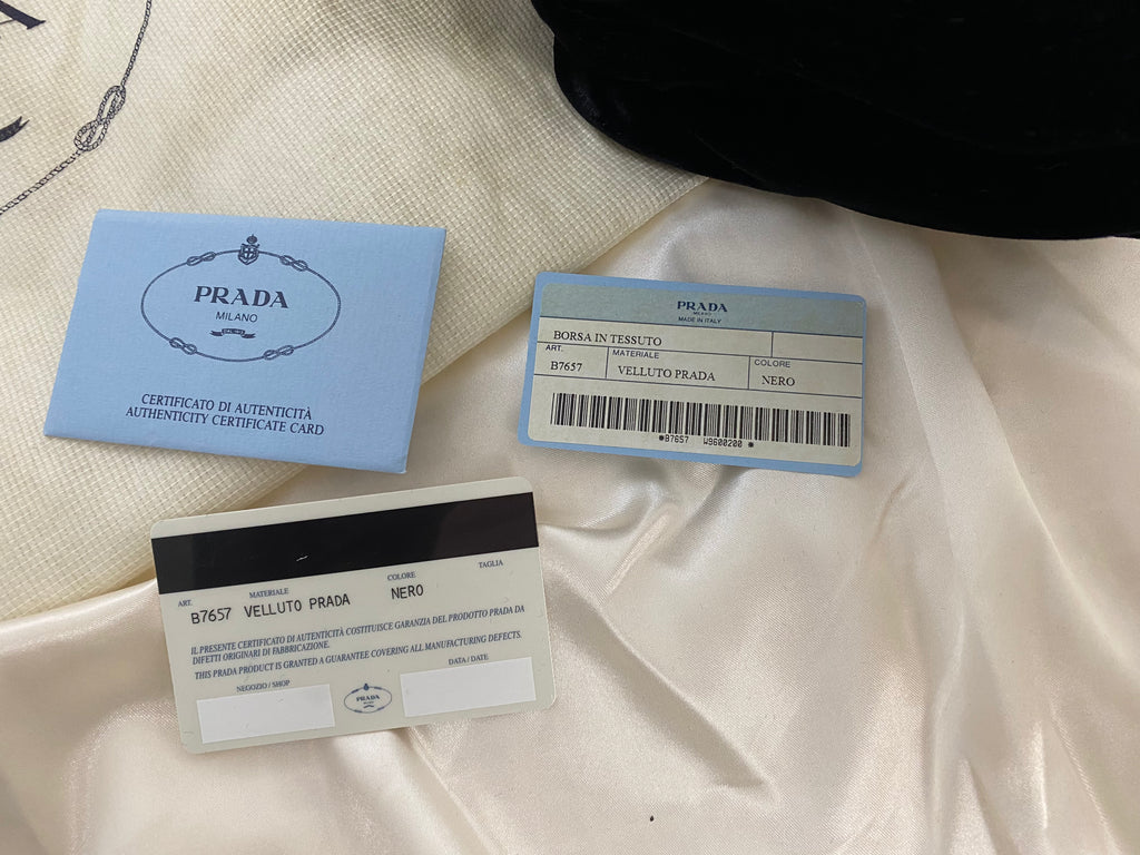 Prada Black Velvet Handbag