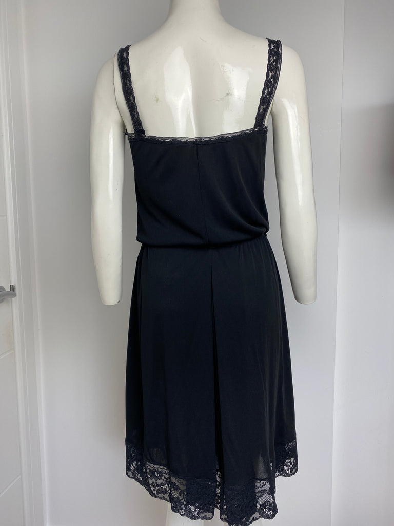Dolce & Gabbana Black Bow Lace Dress