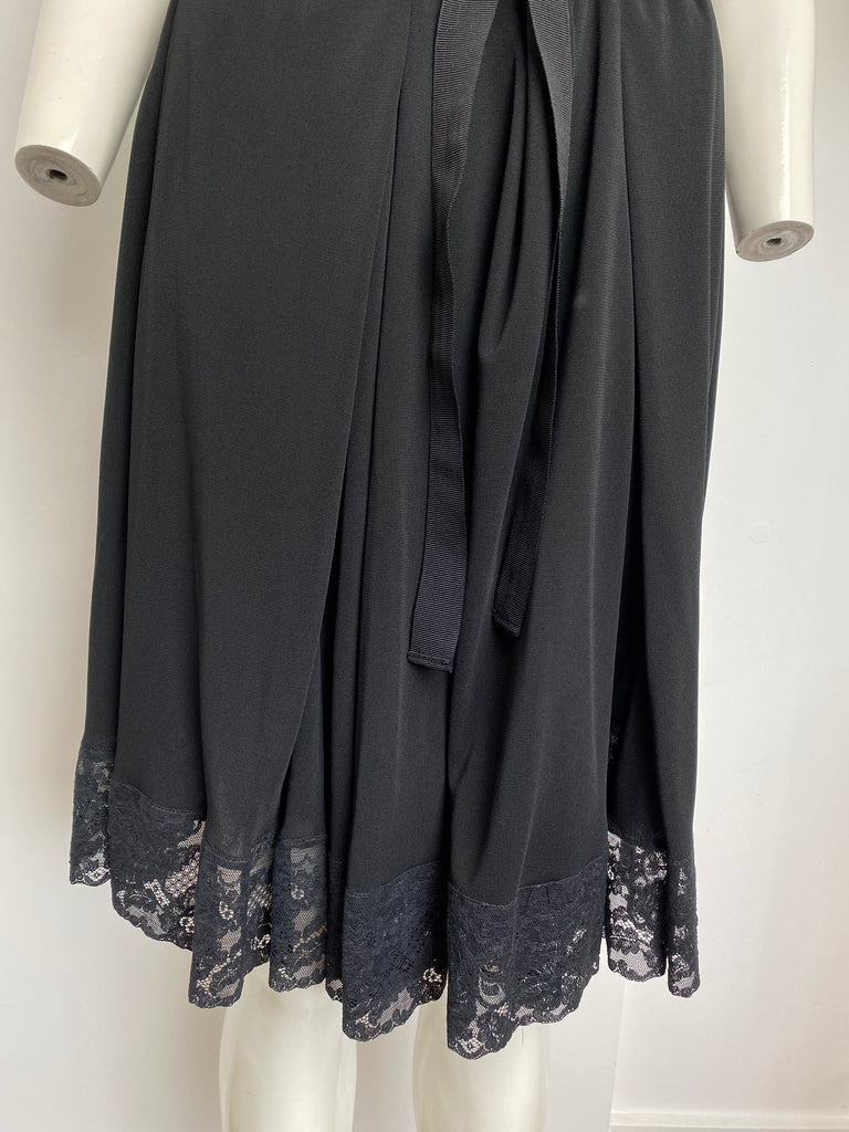 Dolce & Gabbana Black Bow Lace Dress