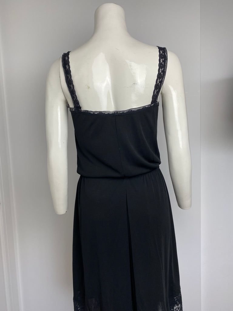 Dolce & Gabbana Black Bow Lace Dress