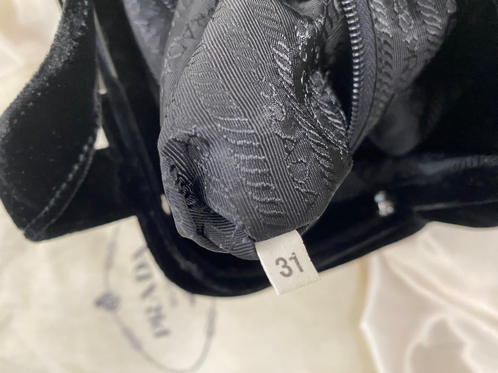 Prada Black Velvet Handbag